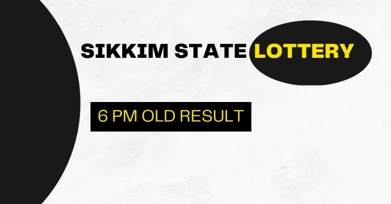 Sikkim state old result 6 pm